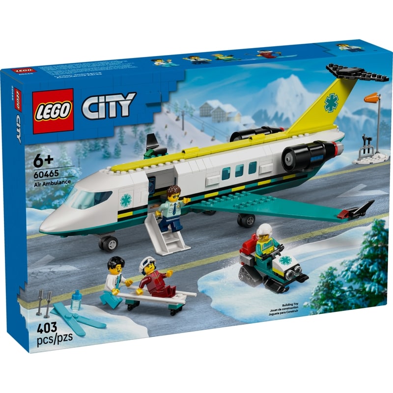 City Emergency Air Ambulance Airplane Toy 60465