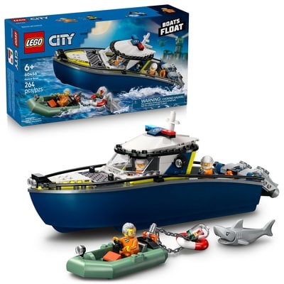 LEGO City Police Boat Chase Building Toy 60456 1 ea, $40.00/1ea