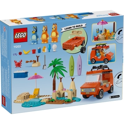 Bluey : L’Escapade à la Plage de la Famille de Bluey, Ensemble de Construction pour Enfants d’Âge Préscolaire 11202