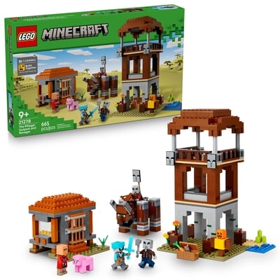 LEGO Minecraft The Pillager Outpost and Ravager 21278 1 ea, $100.00/1ea