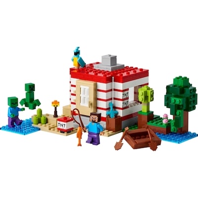 Minecraft La Maison de la Jungle TNT, Jouet de Jeu Vidéo à Collectionner 21275
