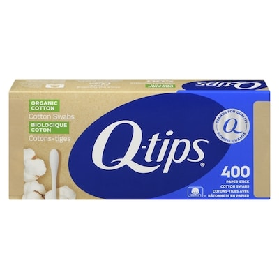 Q-tips Cotons-tiges avec bâtonnets en papier biologique 400 ea, 0,02 $/1ch