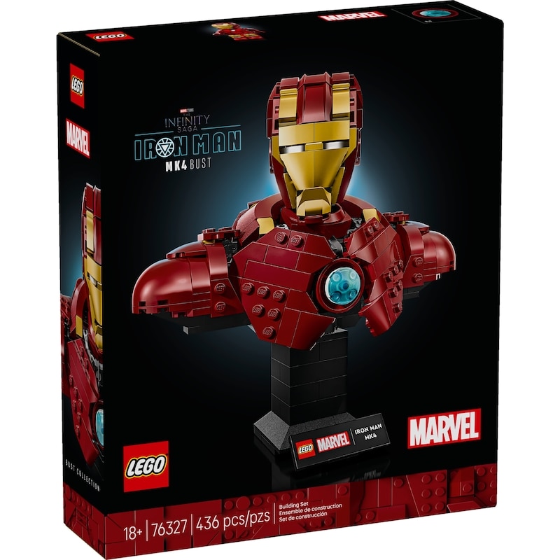 Marvel Iron Man MK4 Bust Building Kit for Adults 76327