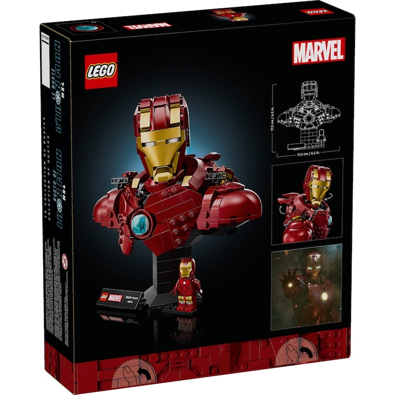 Marvel Iron Man MK4 Bust Building Kit for Adults 76327