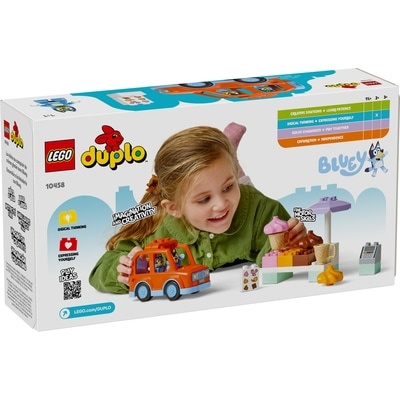 DUPLO La Visite au Comptoir de Crème Glacée avec Bluey, Jouet pour Tout-Petits 10458