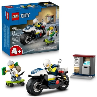 LEGO City Police Motorcycle Chase Building Toy 60455 1 ea, $13.00/1ea