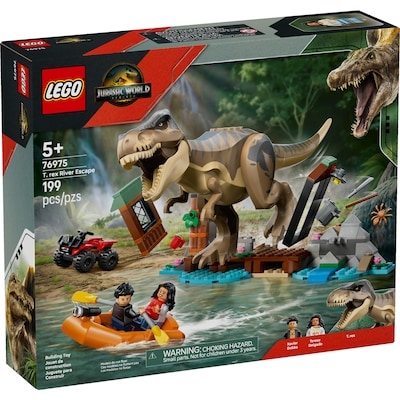 LEGO Jurassic World L’Évasion sur la Rivière du T.rex, Ensemble de Construction avec Figurine de Dinosaure 76975 1 ea, 65,00 $/1ch