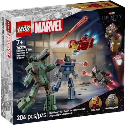 LEGO Marvel Iron Man et War Machine contre les Hammer Drones, Jouet de Construction 76320 1 ea, 25,00 $/1ch