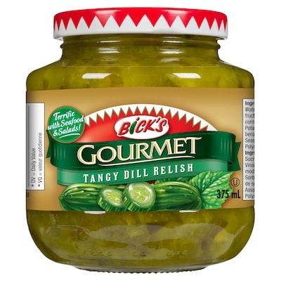 Bick’s Relish aux cornichons à l'aneth 375 ml, 1,14 $/100ml