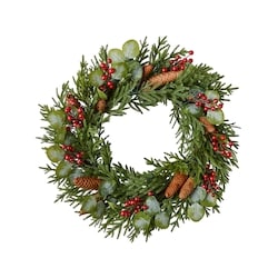 Life at Home Couronne lumineuse de baies et pommes de pin 1 ea, 39,00 $/1ch