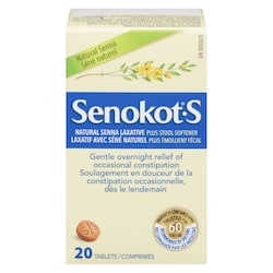 Natural Senna Laxative Plus Stool Softener