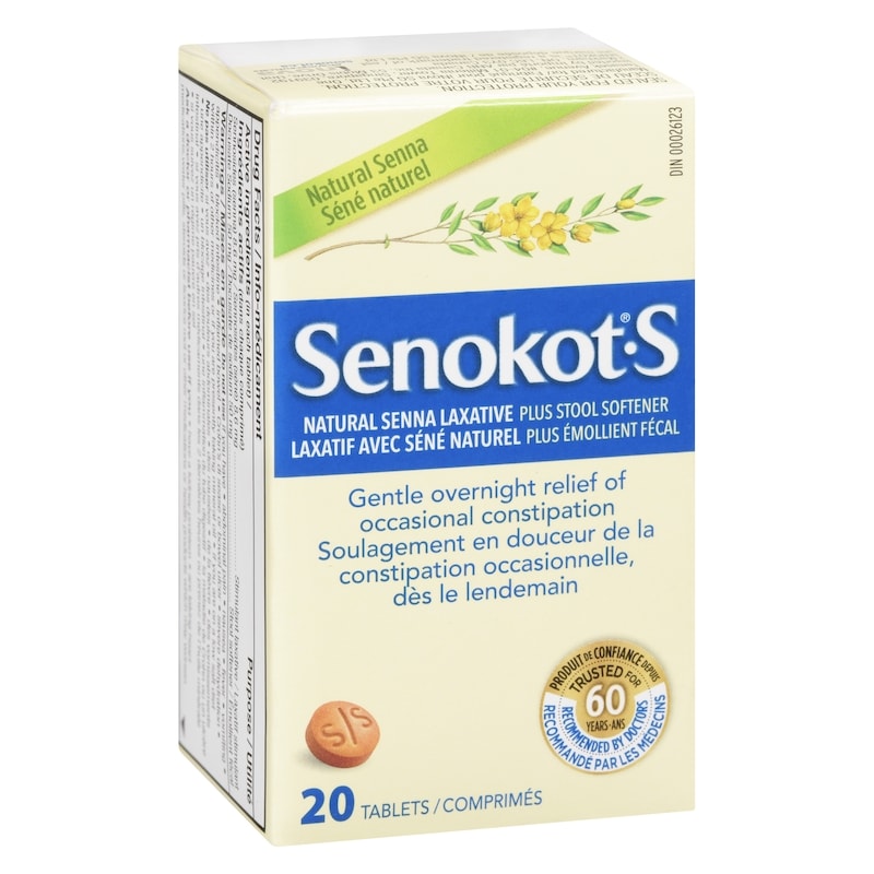 Natural Senna Laxative Plus Stool Softener
