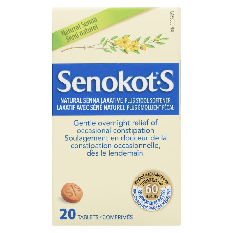 Natural Senna Laxative Plus Stool Softener