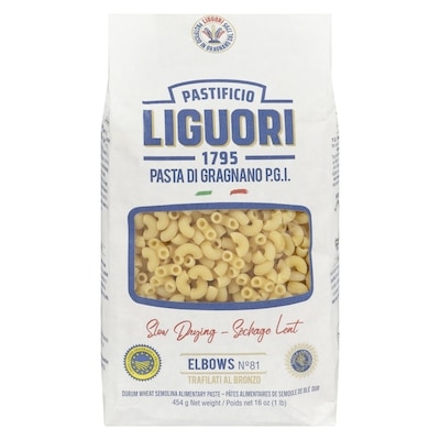 Liguori Durum Wheat Semolina Alimentary Paste Elbows N°81 454 g, $0.77/100g