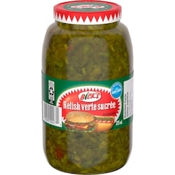 Bick’s Relish verte sucrée 375 ml, 1,20 $/100ml