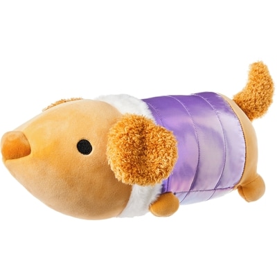 null Peluche de chiot en parka – violet 1 ea, 19,00 $/1ch