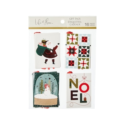 Life at Home Holiday Gift Tags 16 Pack - Santa Noel 16 ea, $0.19/1ea