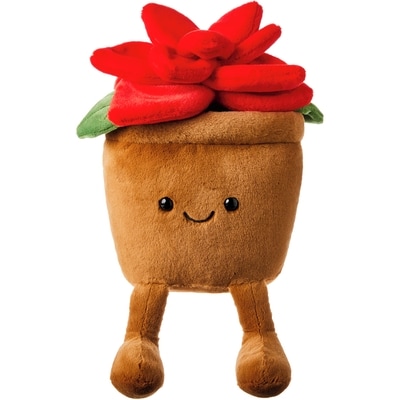 null Peluche en poinsettia des fêtes 1 ea, 19,00 $/1ch
