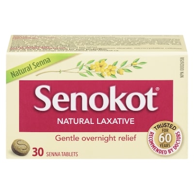 Senokot Natural Laxative 30 ea, $0.28/1ea