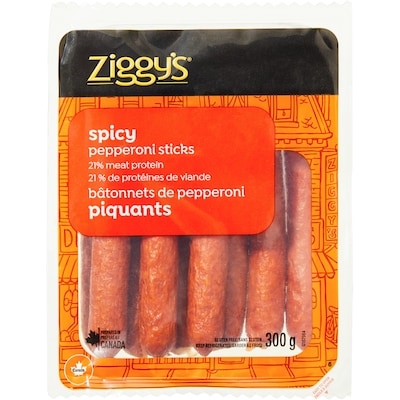 Ziggy’s Bâtonnets de pepperoni piquants 300 g, 2,33 $/100g