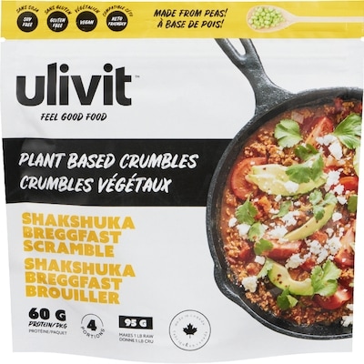 ULIVIT Plant Based Crumbles Shakshuka Breggfast Scramble 95 g, $9.99/100g