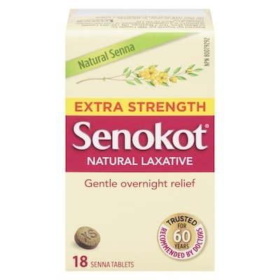 Senokot Natural Laxative Extra Strength 18 ea, $0.47/1ea