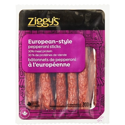 Ziggy's Pepperoni Sticks, European-Style 300 g, $2.33/100g