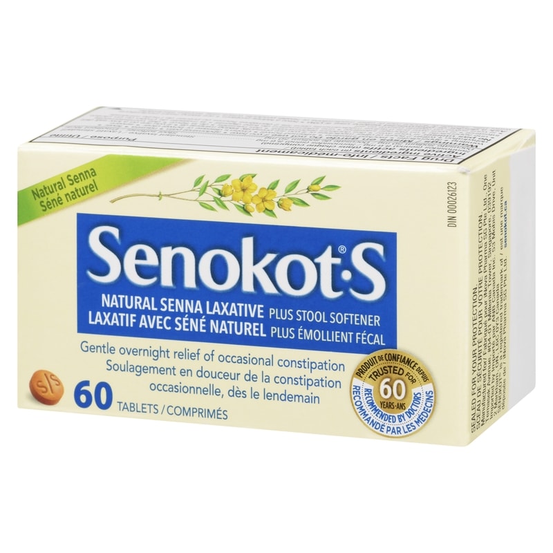 Natural Senna Laxative Plus Stool Softener