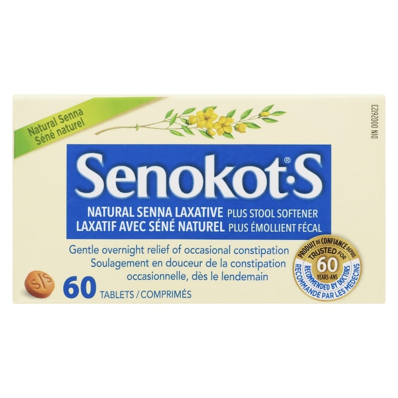 Natural Senna Laxative Plus Stool Softener