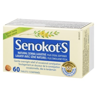 Laxatif avec séné naturel plus émollient fécal