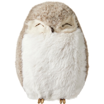 Life at Home Furry Sleeping Owl Decoration 1 ea, $19.00/1ea
