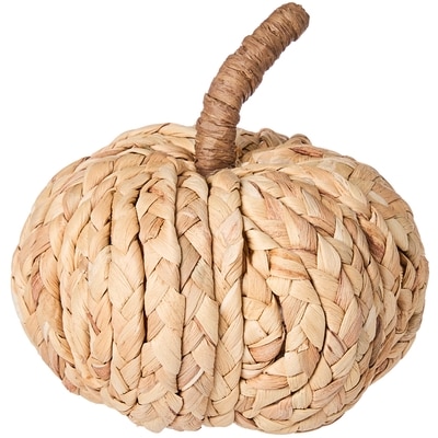null Petite citrouille tressée en fibres naturelles, 6 po x 6 po 1 ea, 10,00 $/1ch