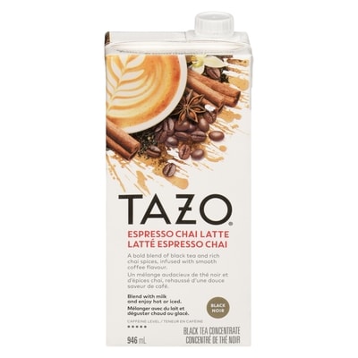 Tazo Concentré de thé noir latté espresso chai 946 ml, 0,63 $/100ml