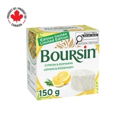 Boursin Fromage à tartiner Citron & Romarin 150 g, 3,33 $/100g