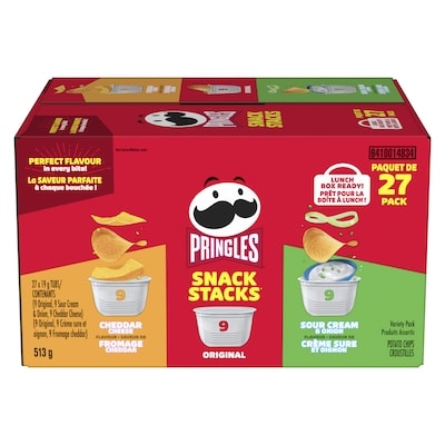 Pringles Croustilles produits assortis 513 g, 2,92 $/100g