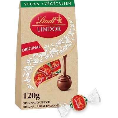 Lindt LINDOR Vegan Chocolate Truffles Bag (Original Flavour) 120 g, $7.50/100g