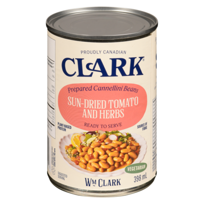 Clark Prepared Cannellini Beans Sun-Dried Tomato And Herbs 398 ml, $0.75/100ml