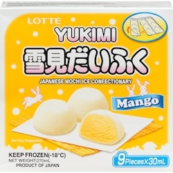 Lotte Japanese Mochi Ice Confectionary Mango 270 ml, $1.81/100ml