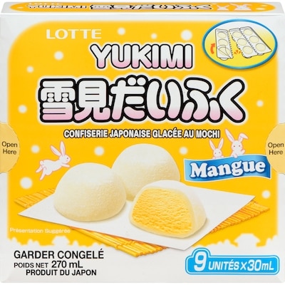 Lotte Confiserie japonaise glacée au mochi mangue 270 ml, 2,59 $/100ml