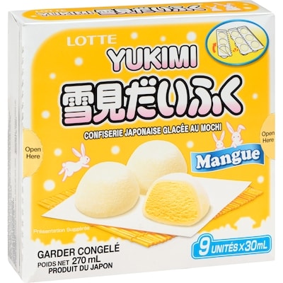 Confiserie japonaise glacée au mochi mangue