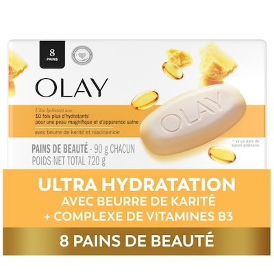 Olay Savon hydratant de beauté 720 g, 1,25 $/100g