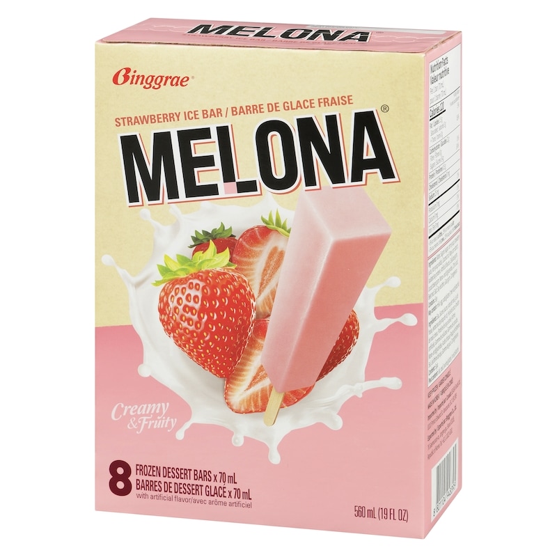 Frozen Dessert Bars Strawberry Ice Bar