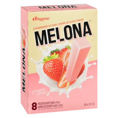 Barres de dessert glacé barre de glace fraise