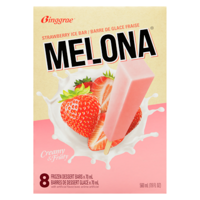 Barres de dessert glacé barre de glace fraise