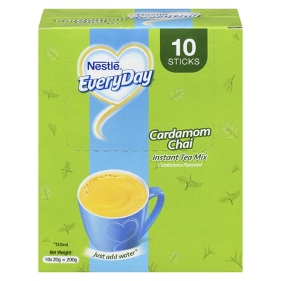 Nestlé Everyday Instant Tea Mix Cardamom Chai Cardamom Flavored 200 g, $3.50/100g