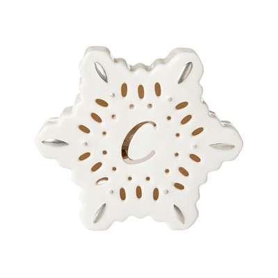 Life at Home Light Up Ceramic Monogram Snowflake - Letter C 1 ea, $5.00/1ea