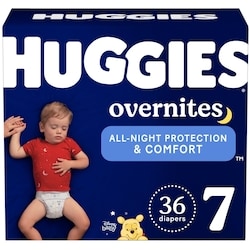 Huggies Overnites Nighttime Baby Diapers, Size 7 (41+ lbs), 36 Ct 36 ea, $0.92/1ea