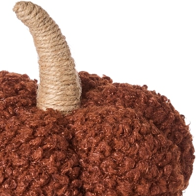 Small Fabric Pumpkin 6.50 in x 5 in - Brown