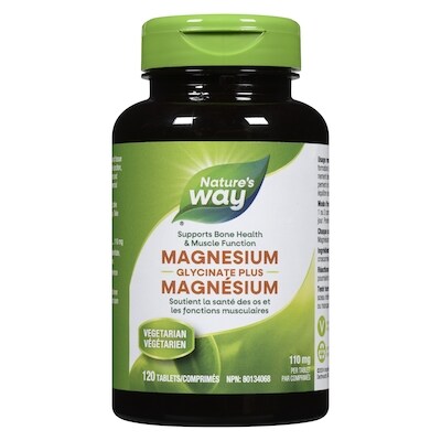 Glycinate plus magnésium 110 mg