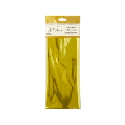 Life at Home Tissue Paper Sheets 5 Pack - Gold 5 ea, $0.40/1ea
